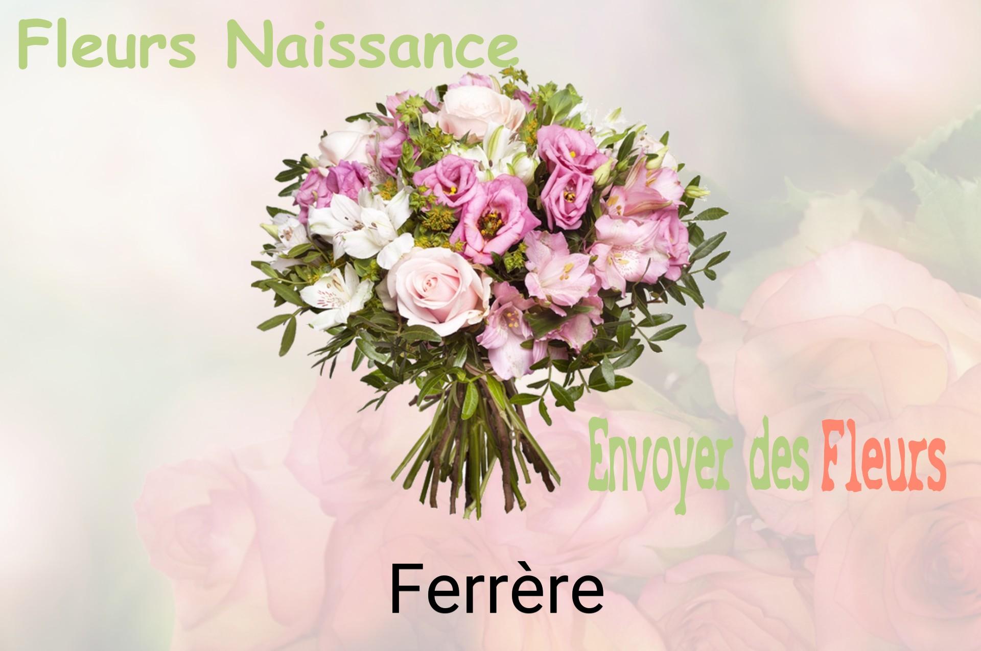 Bouquet de fleurs de naissance livré à Ferrère